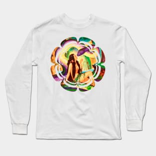 Girl Snake Reto Vintage Fantasy Long Sleeve T-Shirt